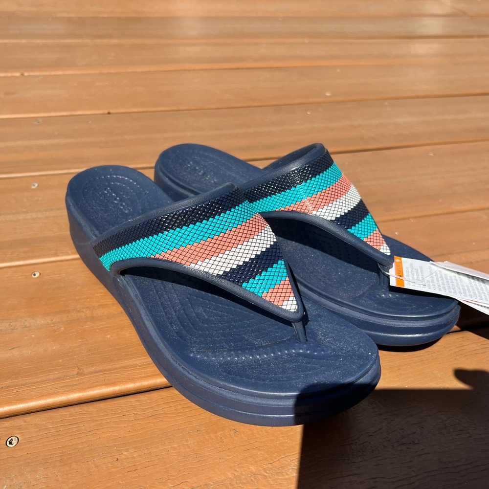 Never worn Monterey Bead Crocs Sandals